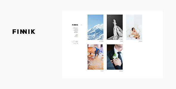 Finnik – Minimal WordPress Theme for Photographers