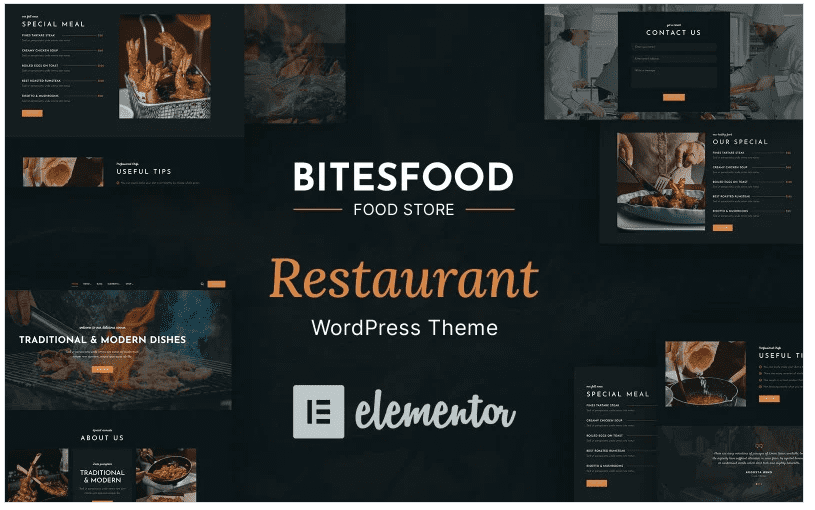 Bitesfood – Cafe and Restaurant WordPress Theme