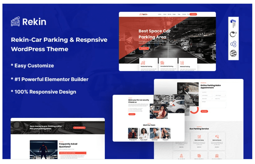 Rekin – Car Parking WordPress Theme