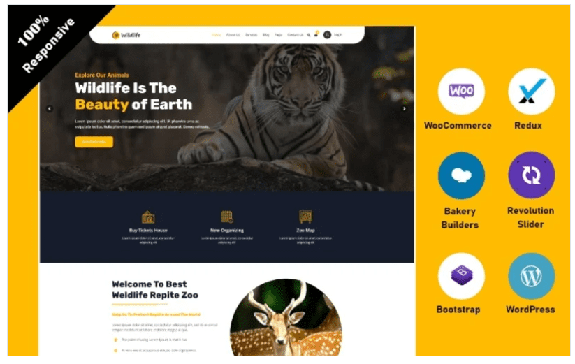 Wildlife WooCoomerce WordPress Theme