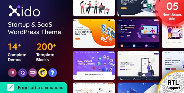 Xido – Startup and SaaS WordPress theme