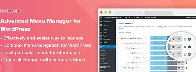 Advance Menu Manager for WordPress [Thedotstore]