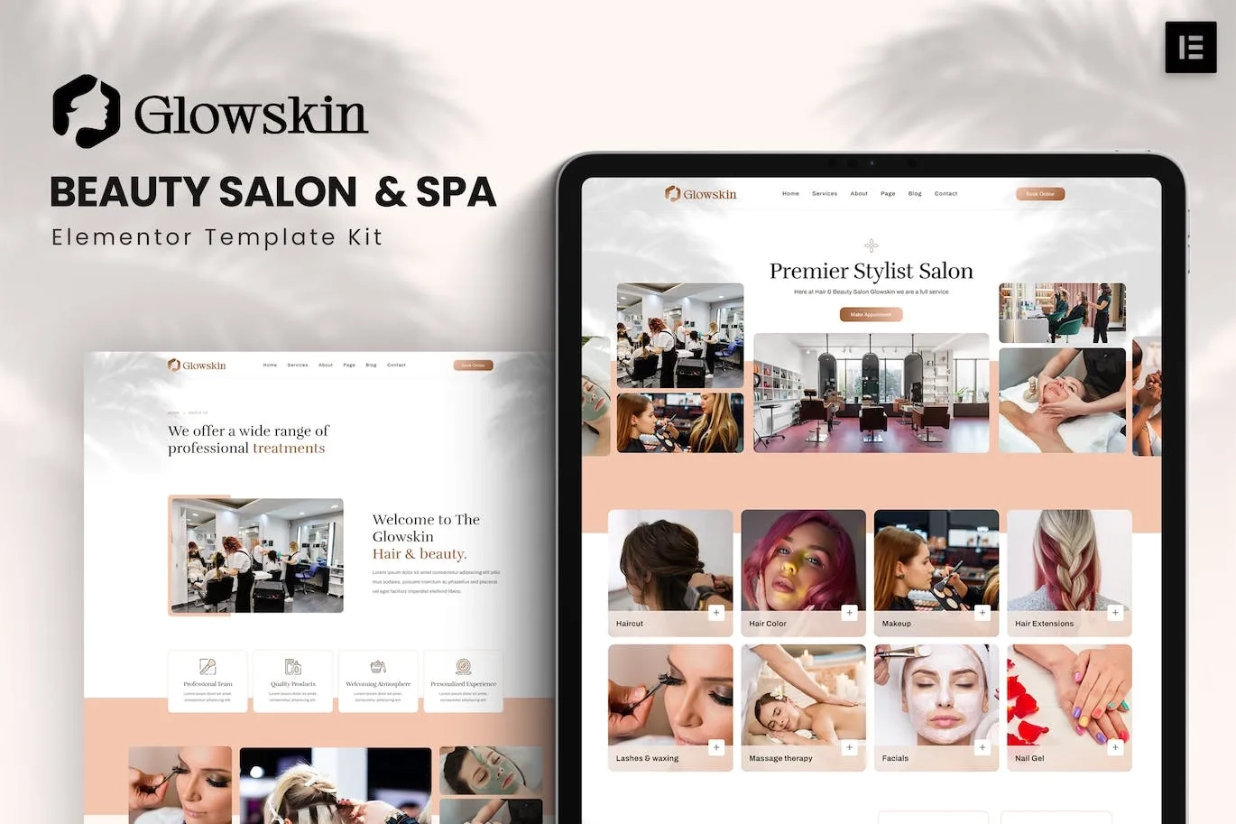 Glowskin – Beauty Salon & Spa Elementor Template Kit