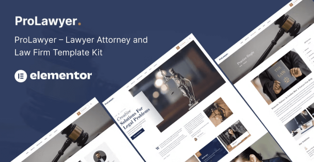 Prolawyer – Lawyer and Law Firm Elementor Kit {version}