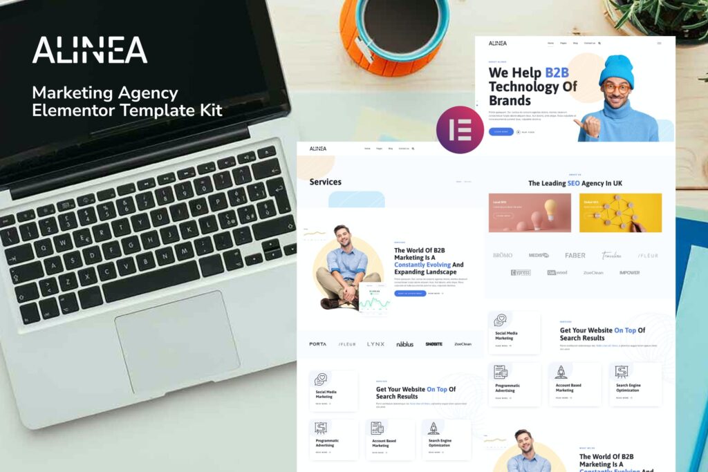 Alinea – Marketing Agency Elementor Template Kit