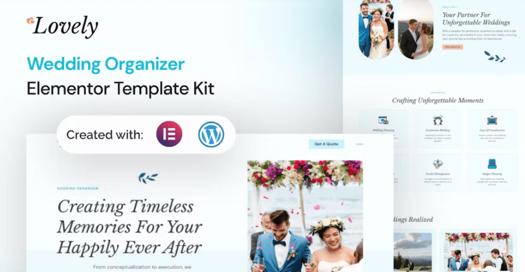 Lovely – Wedding Organizer Elementor Template Kit