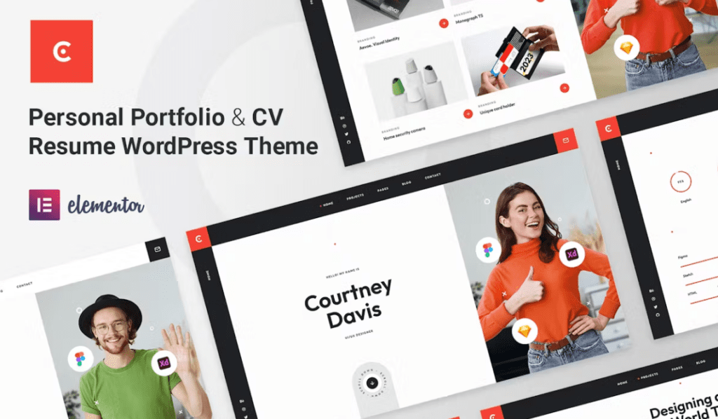 Courtney – Personal Portfolio WordPress Theme 1.2.2