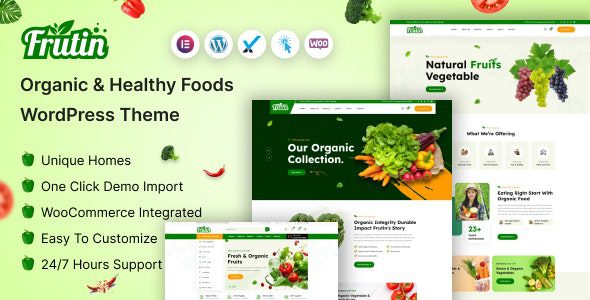 Frutin Organic Healthy Food Wordpress Theme