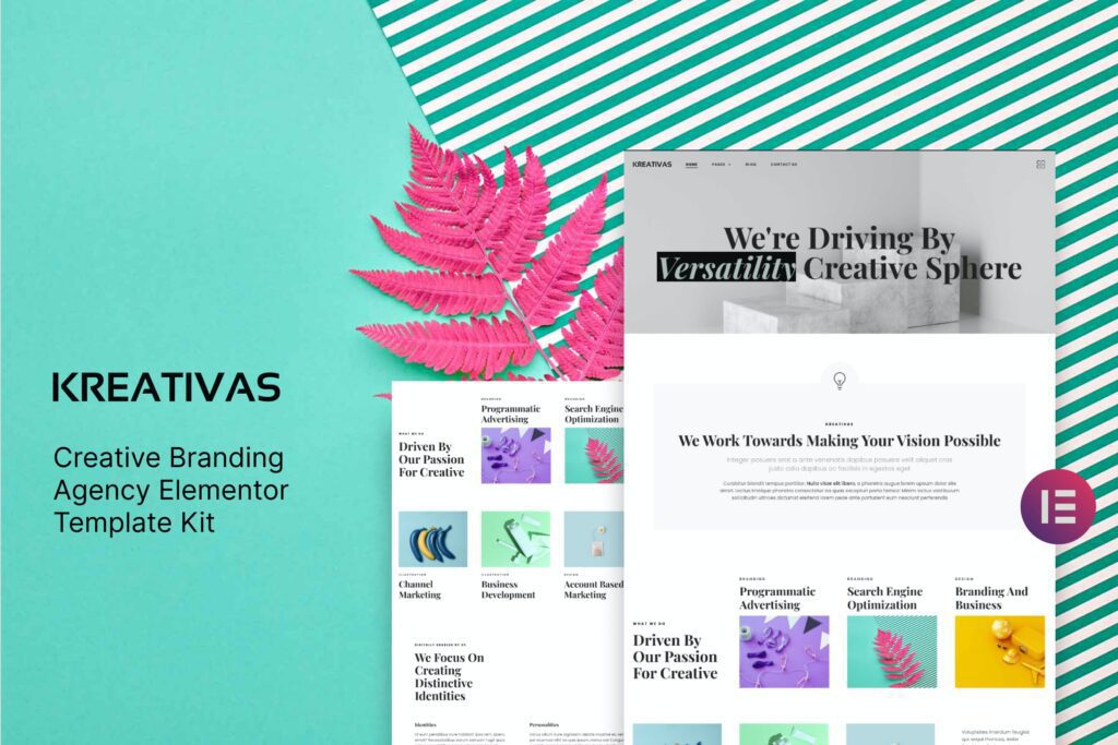 Kreativas – Creative Branding Agency Elementor Template Kit