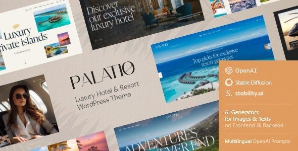 Palatio — Luxury Hotel Resort Wordpress Theme