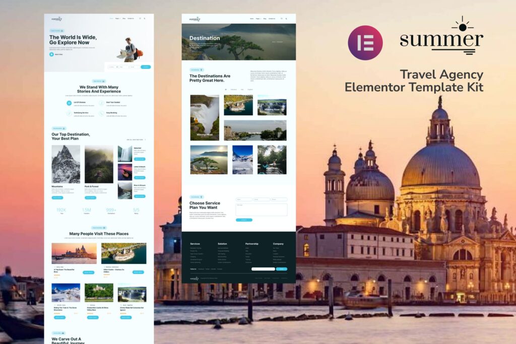 Summer – Travel Agency Elementor Template Kit