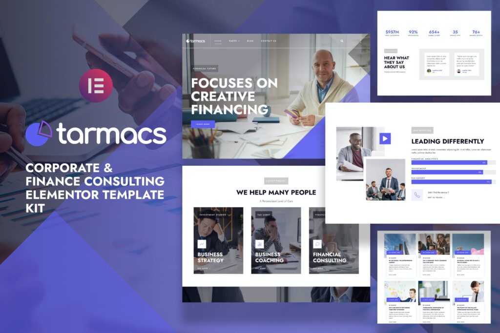 Tarmacs – Corporate &amp; Finance Consulting Template Kit