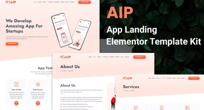Aip App Landing Elementor Template Kit 75 1653512885 1