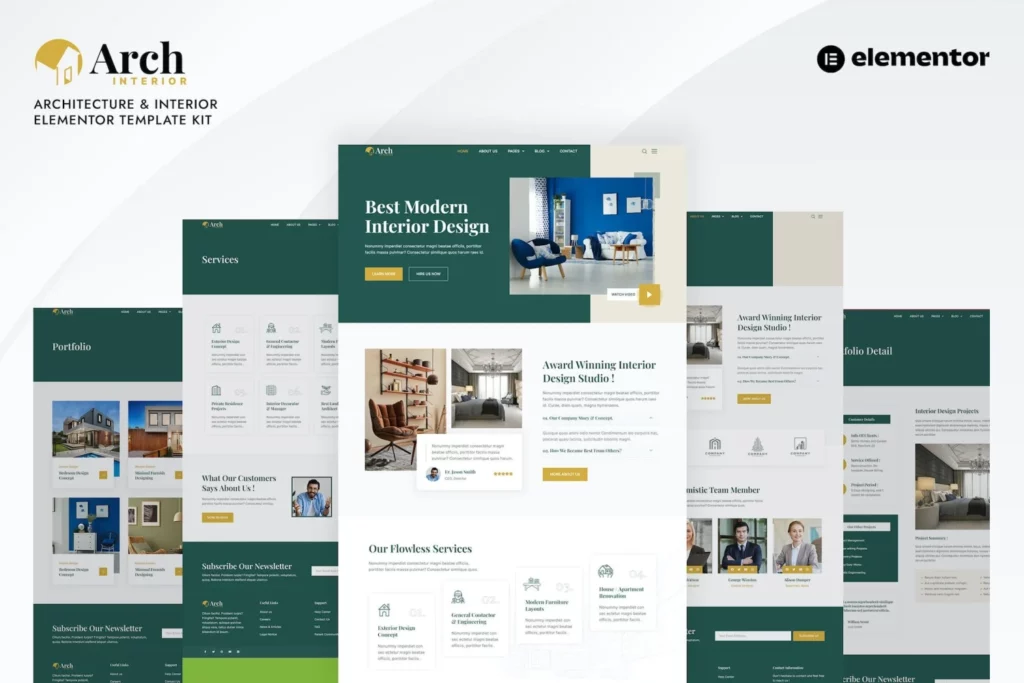 Archinterior – Interior Design &amp; Architecture Template Kit