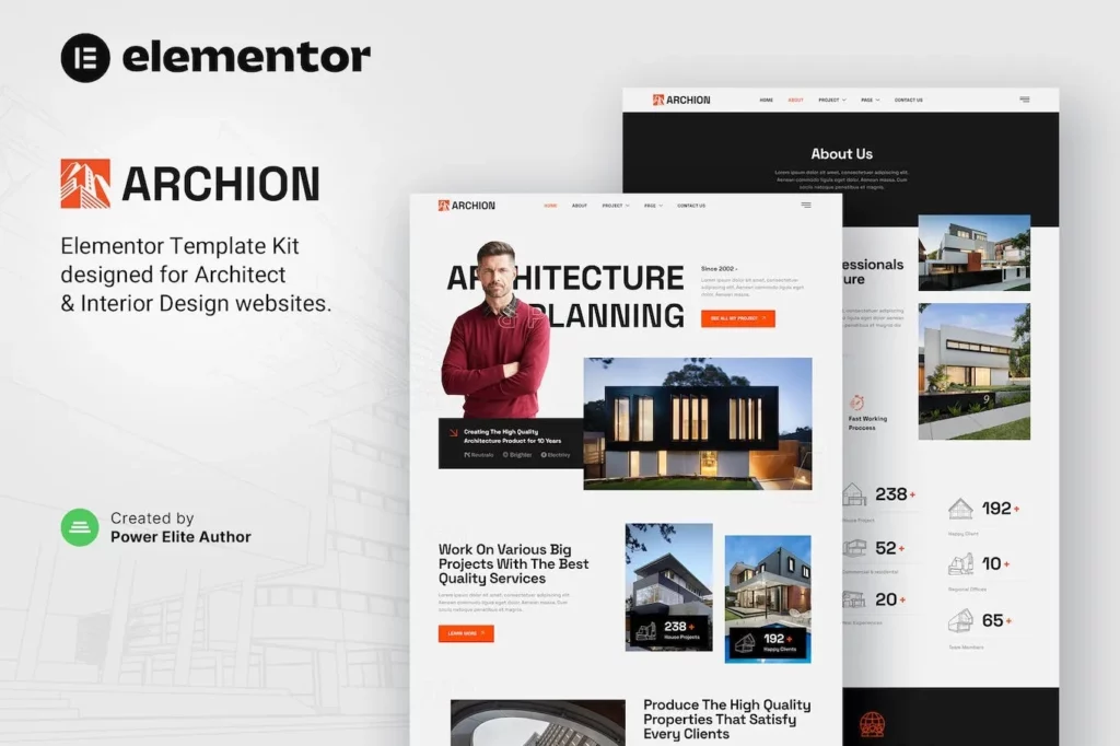 Archion – Architect &amp; Contractor Elementor Template Kit