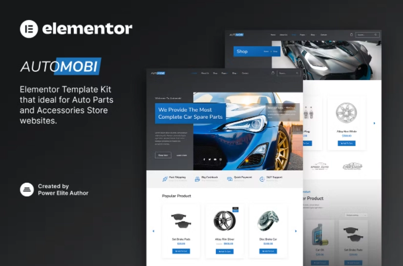 Automobi Auto Parts Store And Accessories Elementor Template Kit 54 1652286669 1