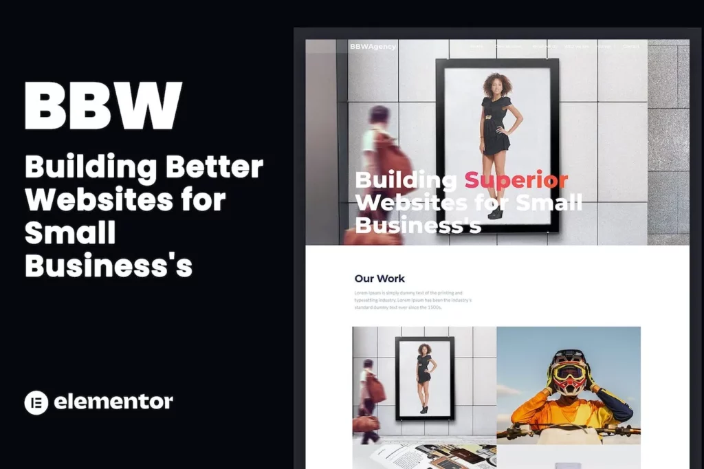 BBW – Web Design Agency Elementor Template Kit
