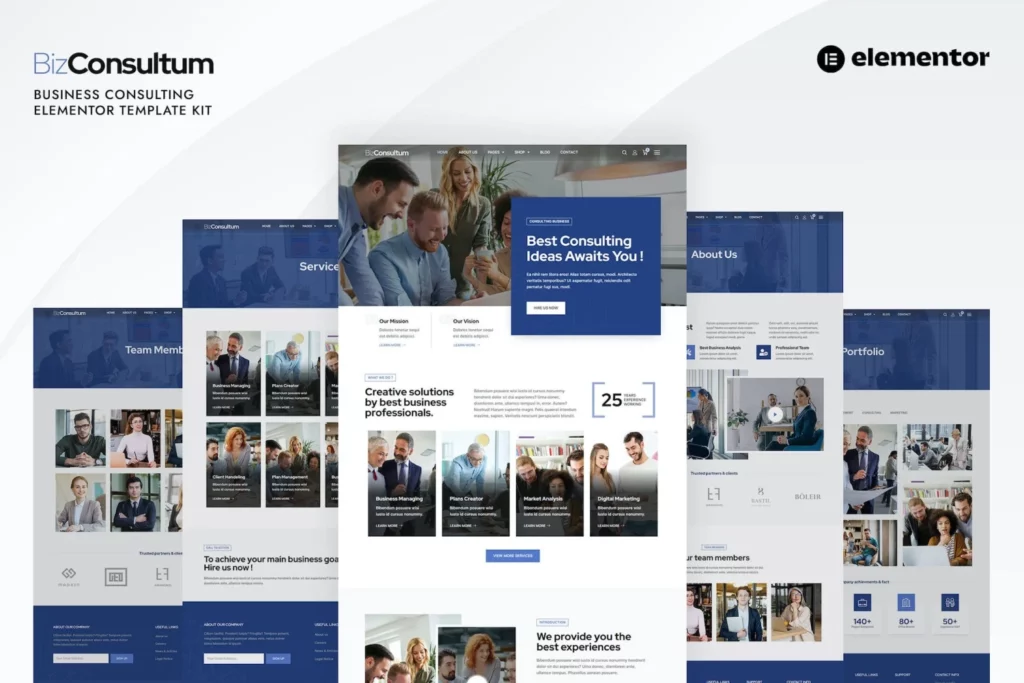 Bizconsultum – Business Consulting Elementor Template Kit