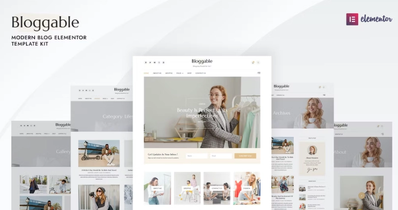 Bloggable – Modern Blog Elementor Template Kit - WP Themes & Plugins