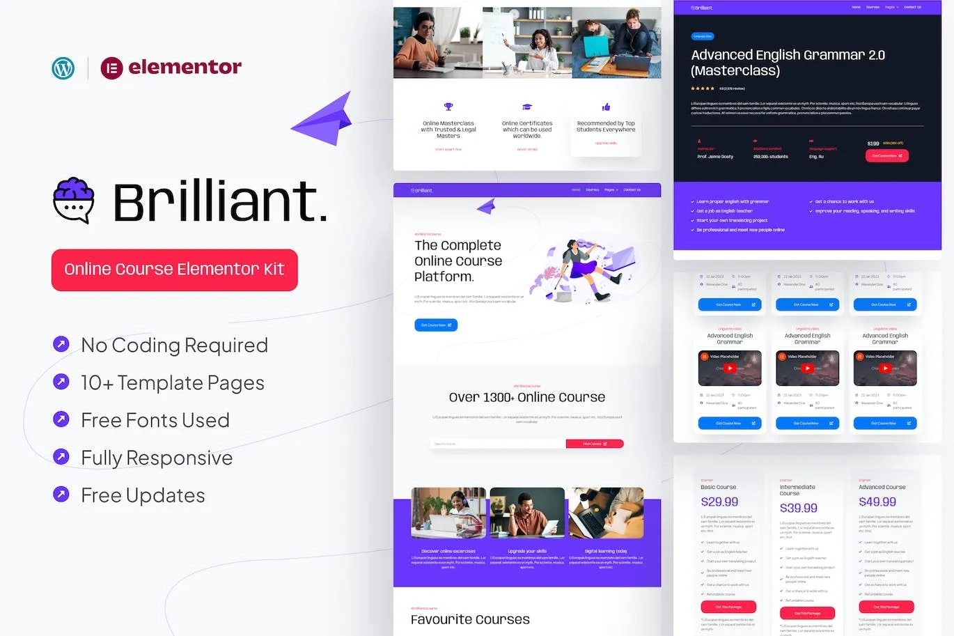 Brilliant Online Course Elementor Pro Template Kit 91 1696947952 1