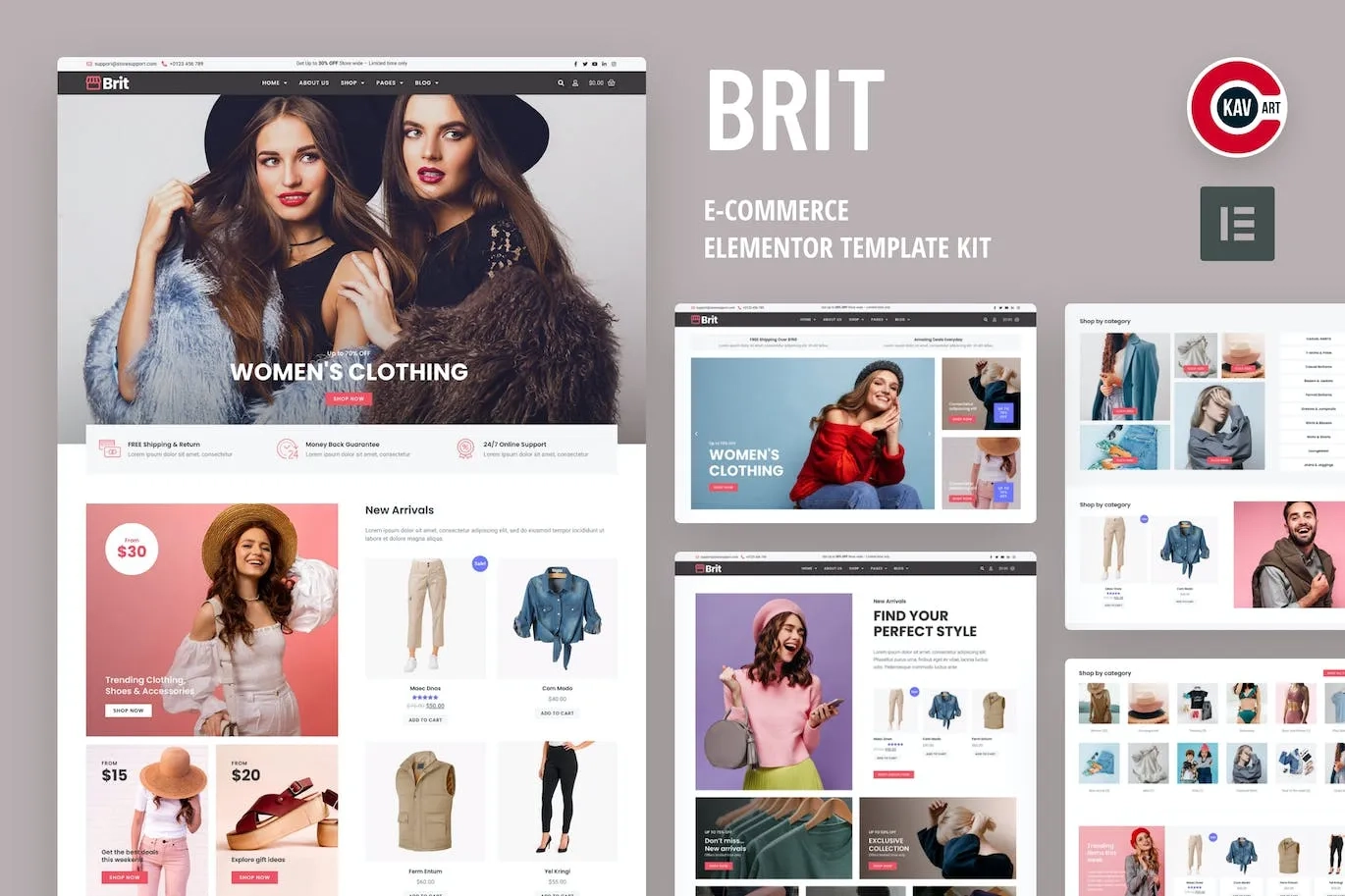 Brit Woocommerce Elementor Pro Template Kit 59 1698060201 1