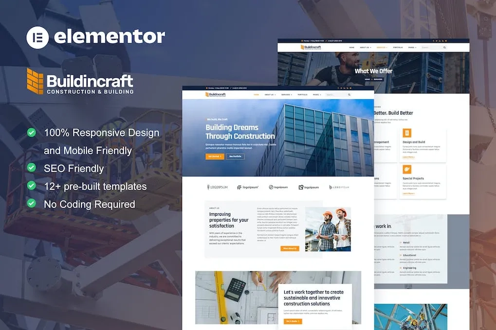 Buildincraft Construction And Building Elementor Template Kit 14 1696418399 1