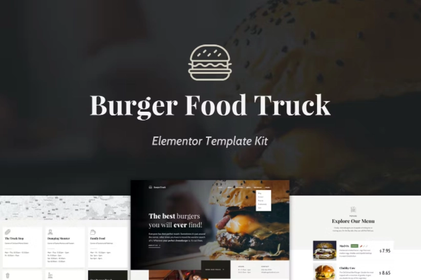 Burger Food Truck Popup Restaurant Elementor Template Kit 41 1650742517 1