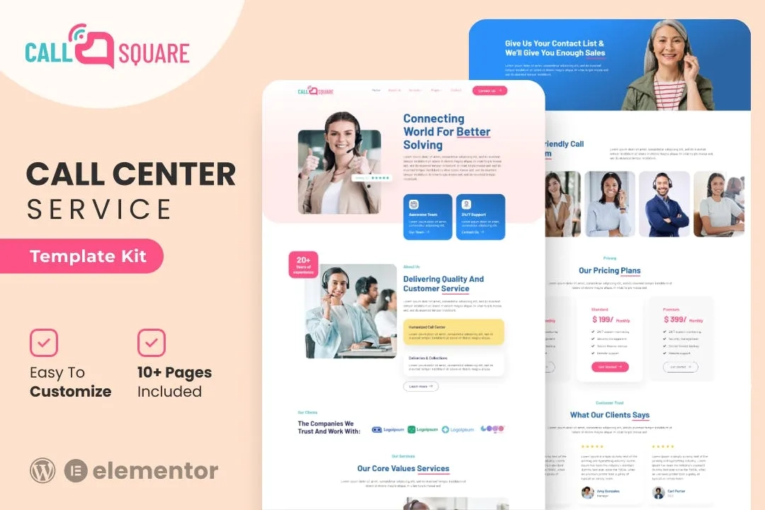 Call Square Call Center And Support Company Elementor Template Kit 93 1695627422 1