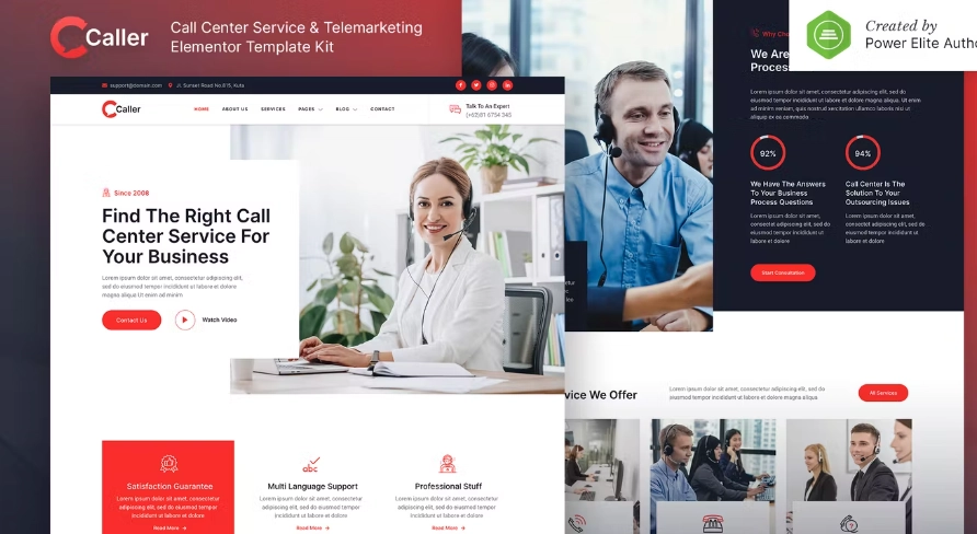 Callerr Call Center Service And Telemarketing Elementor Template Kit 8 1655544089 1