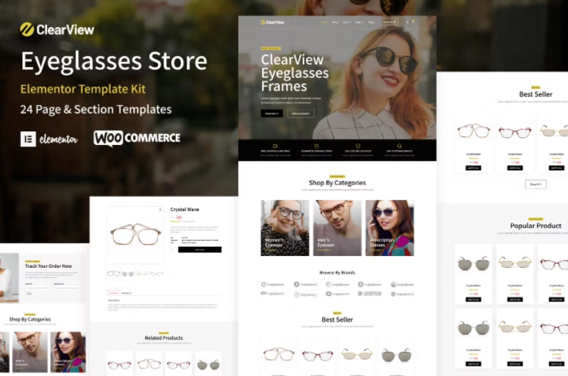 Clearview Eyeglasses And Eyewear Store Woocommerce Elementor Template Kit 22 1652460336 1