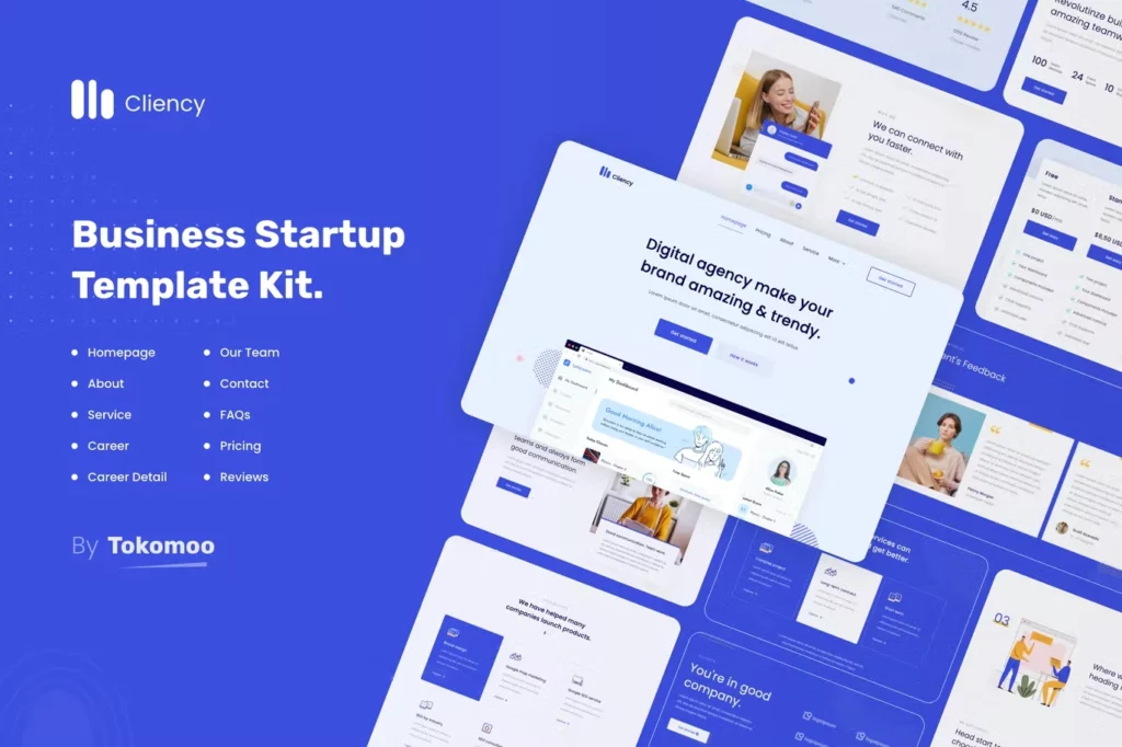 Clientcy | Business &amp; Startup Elementor Template Kit