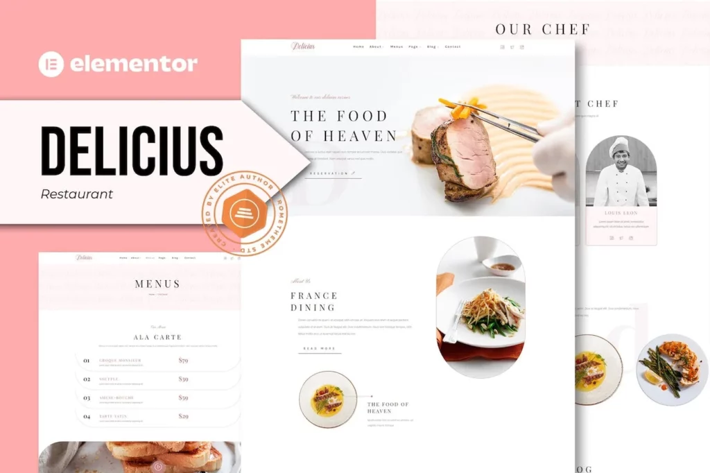 Delicius – Restaurant Elementor Template Kit