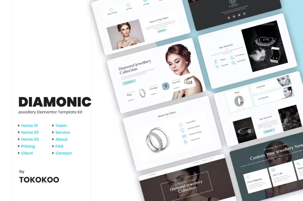 Diamonic | Jewellery Store Elementor Template Kit
