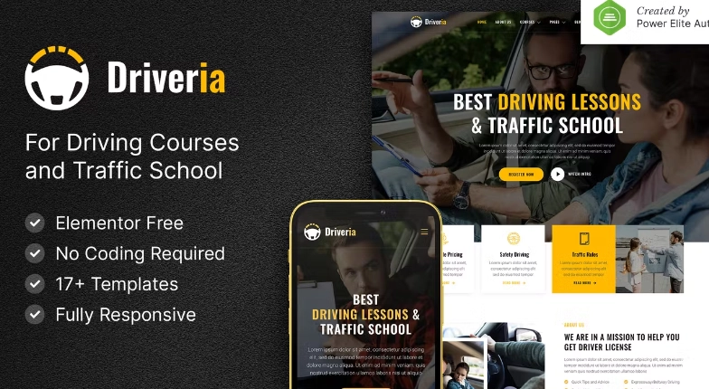 Driveria Driving Course And Traffic School Elementor Template Kit 4 1654707850 1