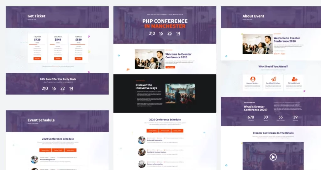 Eventer – Meetup &amp; Conference Elementor Template Kit