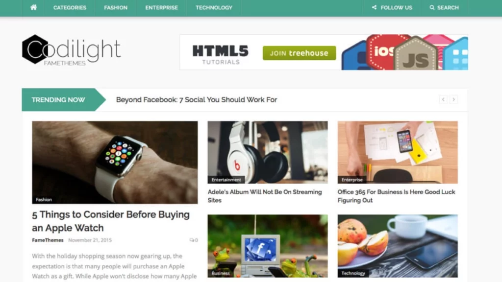 FameThemes Codilight WordPress Theme 2.0.4