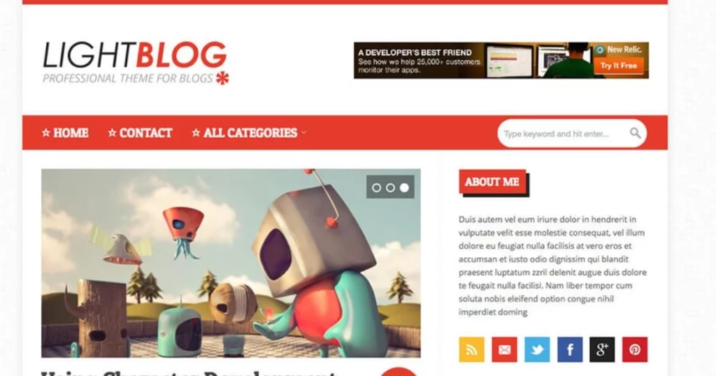 FameThemes LightBlog WordPress Theme 2.1.2