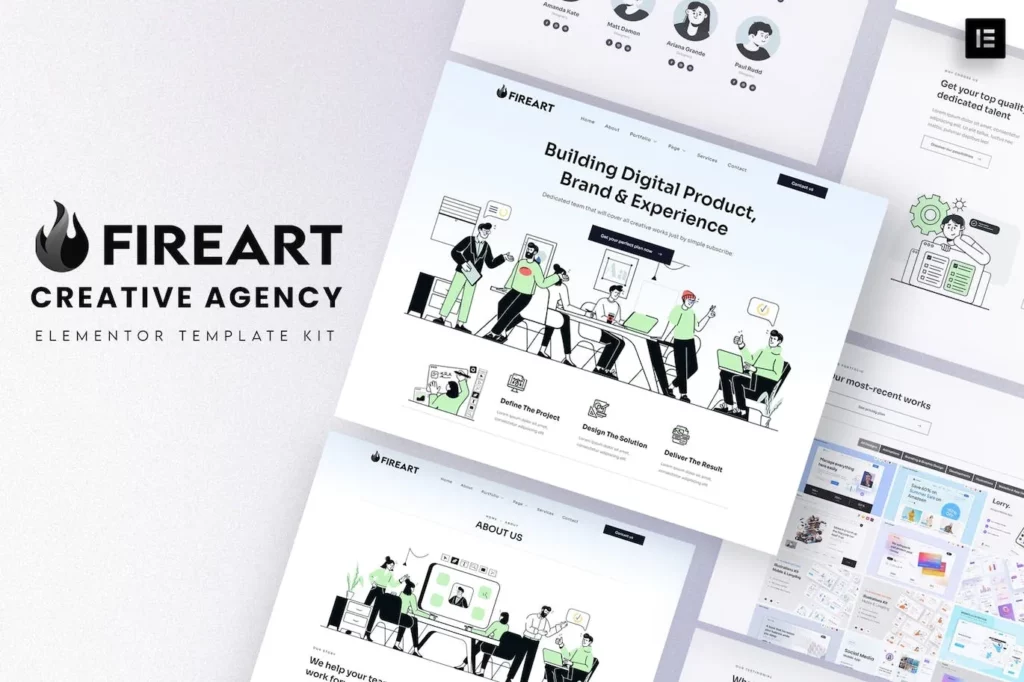 Fireart – Creative Agency Elementor Template Kit