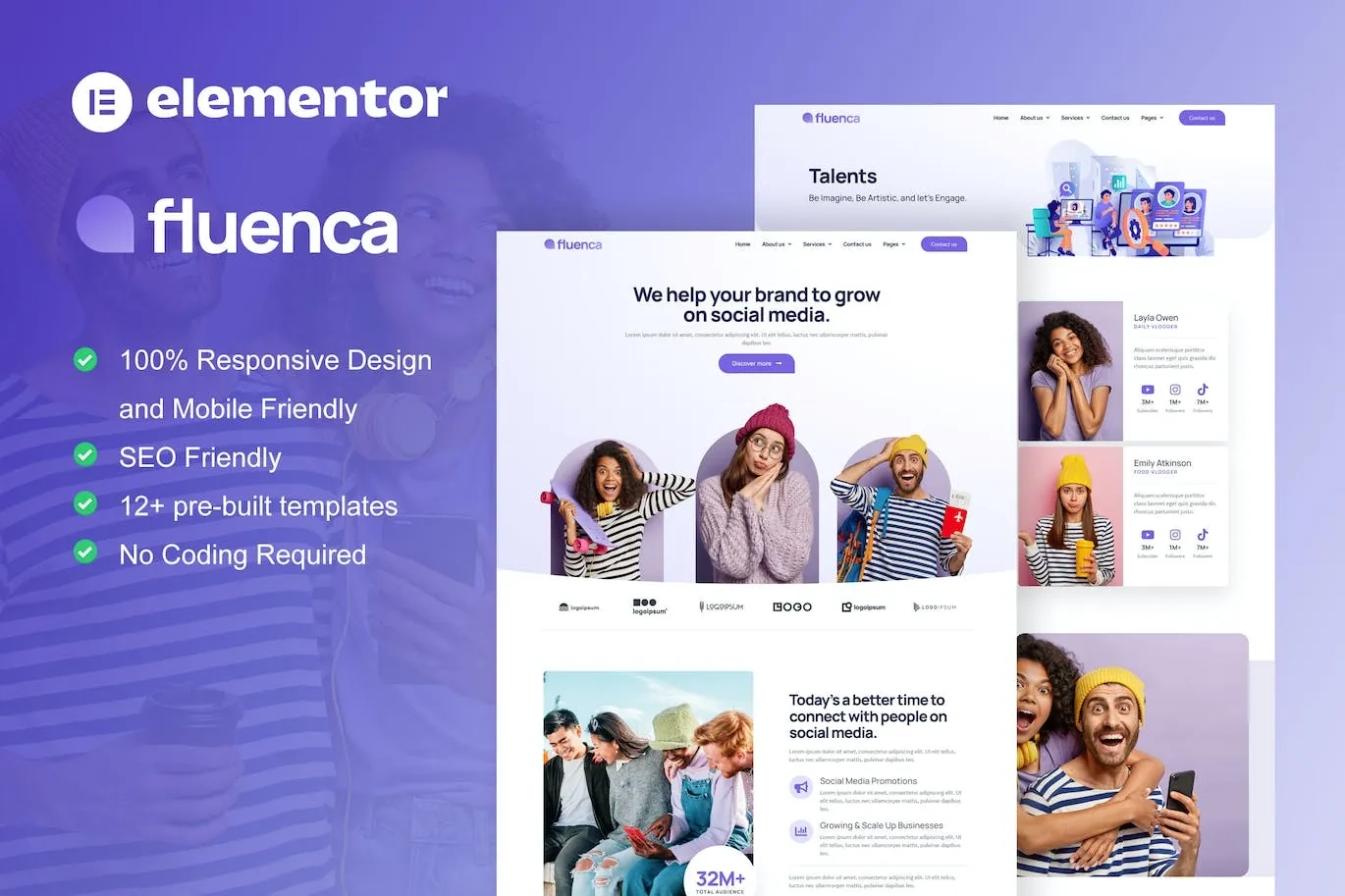 Fluenca Social Media Agency Elementor Pro Full Site Template Kit 2 1697452721 1