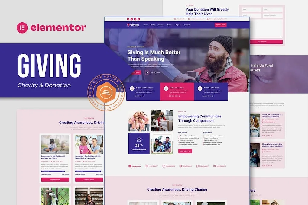 Giving Charity And Donation Elementor Template Kit 93 1694440813 1