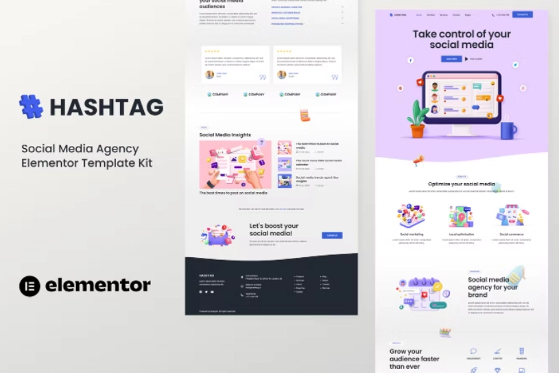 Hashtag Social Media Agency Elementor Template Kit 83 1652276073 1