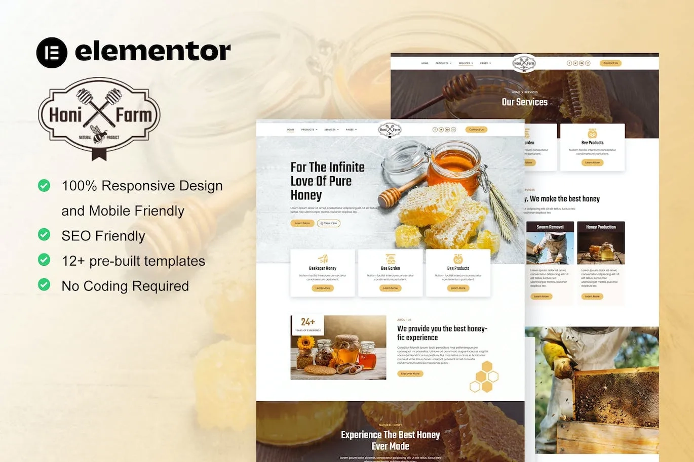 Honifarm Honey Bee Farm Elementor Template Kit 31 1697018821 1