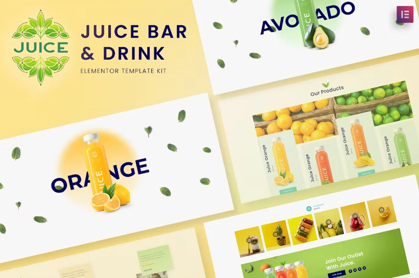 Juice Bar And Drink Elementor Template Kit 67 1654514021 1