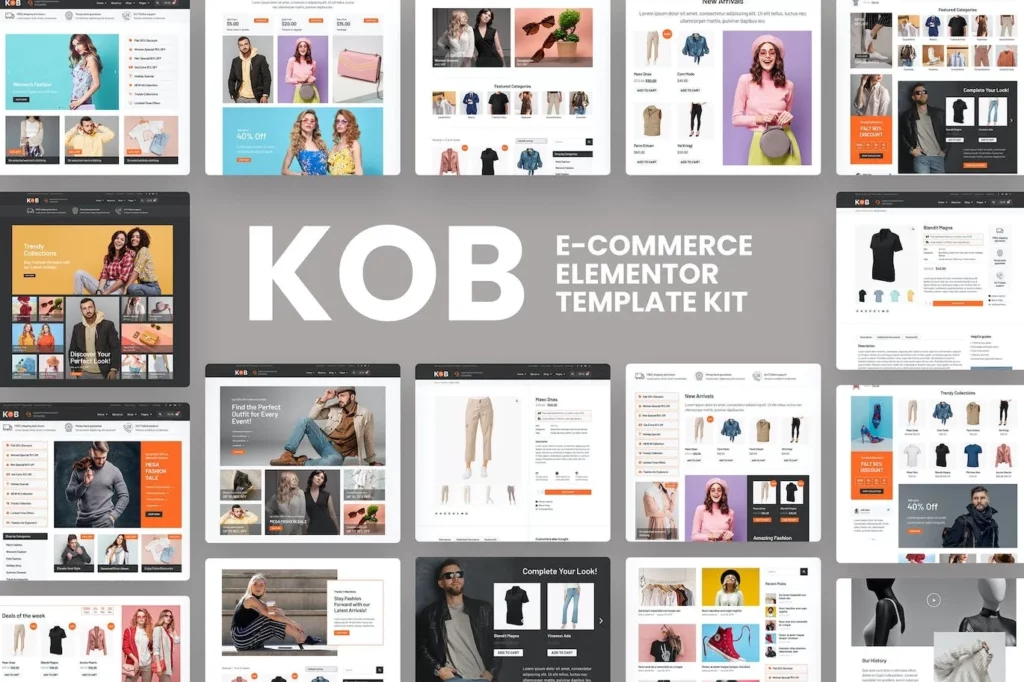 Kob – E-Commerce Elementor Pro Template Kit