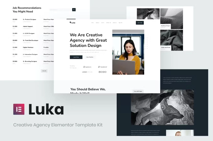 Luka Creative Agency Elementor Template Kit 3 1654529082 1