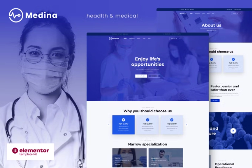 Medina Medical And Health Elementor Template Kit 19 1652459490 1