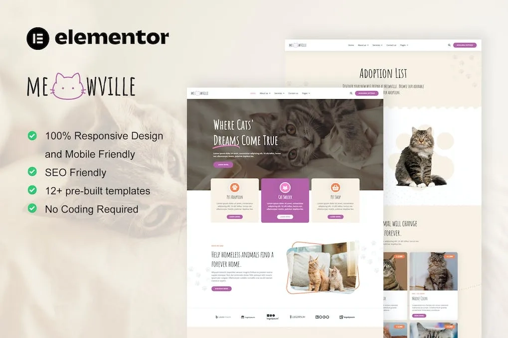 Meowville Animal Shelter And Cat Breeder Elementor Template Kit 38 1694605183 1