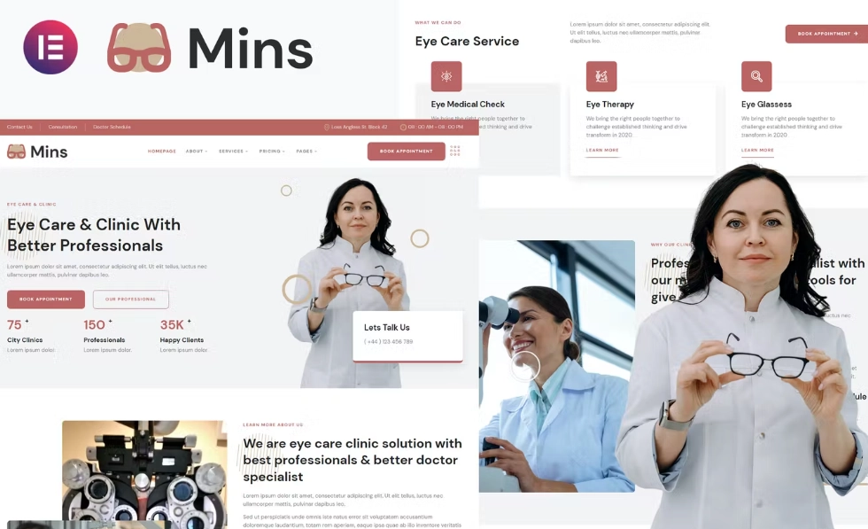 Mins Eye Care Clinic Services Elementor Template Kit 23 1650308711 1