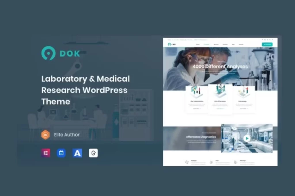 Ninedok – Laboratory & Research WordPress Theme 1.1.4