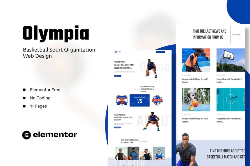 Olympia – Basketball Sport Organization Template Kits